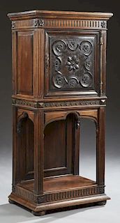 French Renaissance Style Carved Walnut Cabinet, 19