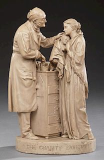John Rogers, "The Charity Patient," 19th c., patin