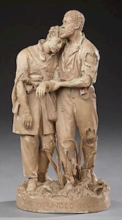 John Rogers Figural Group, "The Wounded Scout," 19