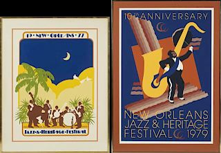 Two New Orleans Jazz and Heritage Festival Posters