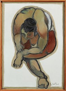 Emanuele Pandolfini (1929- , Italian), "Nude Femal