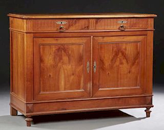 French Louis Philippe Style Carved Walnut Buffet,