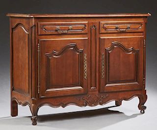 Louis XV Style Carved Mahogany Sideboard, 20th c.,