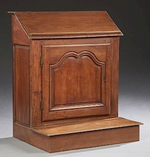 Large French Carved Walnut Prie Dieu, 19th c., the