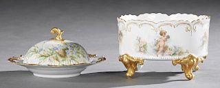Two Pieces of French Porcelain, early 20th c., con