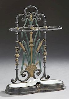 French Cast Iron Umbrella Stand, 19th c., the pier