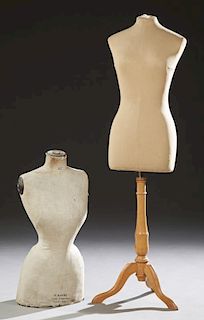 Two French Dressmaker's Forms, early 20th c., one