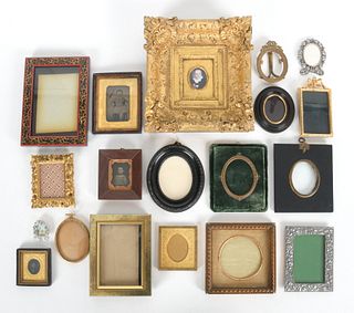 Fifteen Small Frames and Three Tintypes