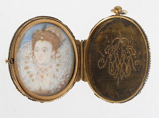 A Portrait Miniature of Queen Elizabeth I