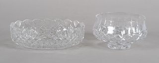 Two Waterford Cut Crystal Serving Bowls