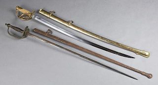 Group of Three French Bayonets, c. 1914, one with
