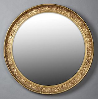 American Aesthetic Style Circular Gilt and Gesso M