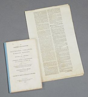 Rare Book: "The Charter and Statutes of Jefferson