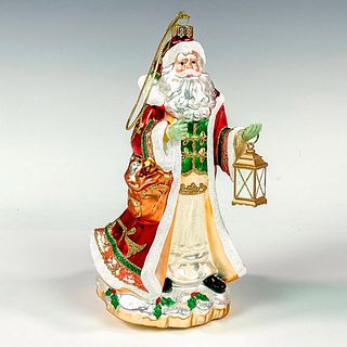 Fitz and Floyd Glass Ornament, Santa