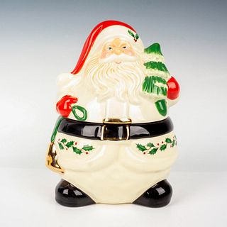 Lenox Porcelain Cookie Jar, Santa with Christmas Tree