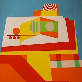 EDWARD R. LEWIS (1914-1992) ABSTRACT COMPOSITION