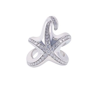 Boucheron Paris 18k Gold Diamond Starfish Ring