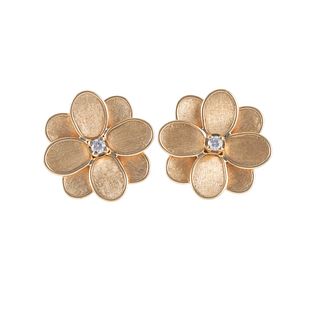 Marco Bicego Petali 18k Gold Diamond Earrings