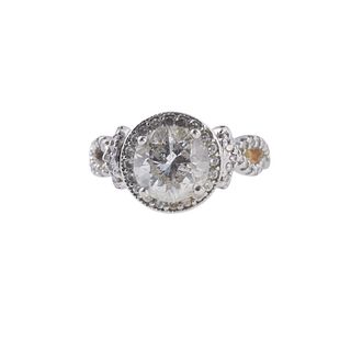 14k Gold 2.39ct Diamond Engagement Ring
