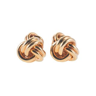 Tiffany & Co 18k Gold Classic Knot Cufflinks