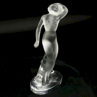 Lalique Crystal "Danseuse Bras Baisse" Figurine