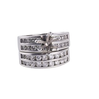 Platinum Diamond Engagement Wedding Ring Setting