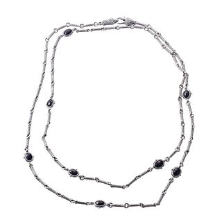Konstantino Calypso Silver Onyx Necklace