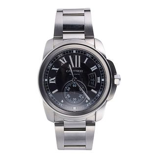 Cartier Calibre Steel Automatic Mens Watch W7100014
