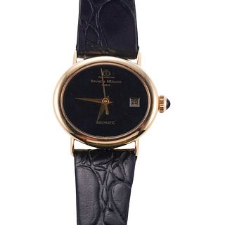 Baume & Mercier Baumatic 18k Gold Watch 
