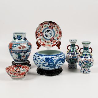 Early 20th-Century Asian Porcelain, Lot of Six