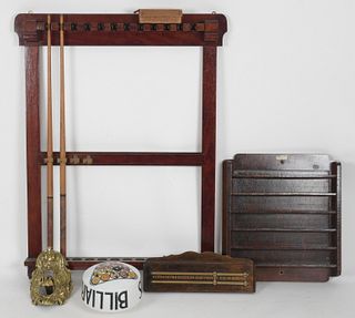 Group of Billiards Accessories, 20th Century
