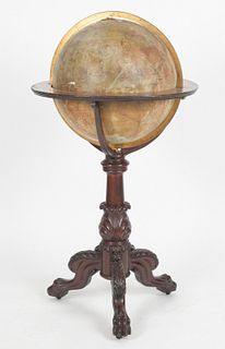 Eighteen-Inch Terrestrial Floor Globe, Circa 1900