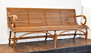 THONET STYLE BENTWOOD BENCH