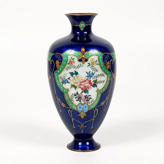 Japanese Ginbari Cloisonné Vase