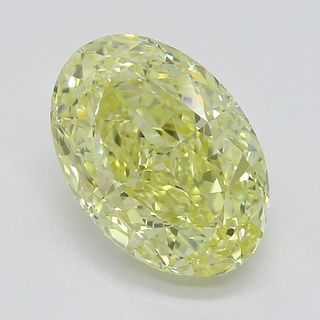 2.33 ct, Natural Fancy Yellow Even Color, VVS1, Oval cut Diamond (GIA Graded), Appraised Value: $48,700 