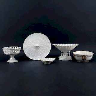 Grouping of Five (5) Lenox Porcelain Tabletop Items