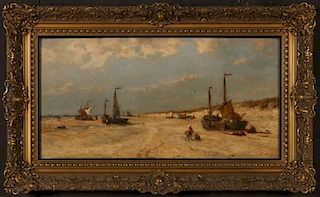 FRANÇOIS ETIENNE MUSIN (BELGIUM 1820-1888) OIL/PANEL