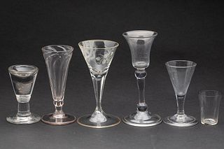 Six English Glasses, 18th Century and Later