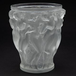 Lalique Bacchantes Glass Vase