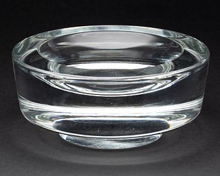 Karl Springer Glass Centerpiece Bowl