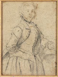 Chardin (Fr, 1699-1779), A Lady Standing Half Length