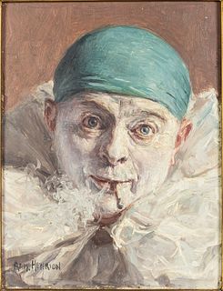 Armand Henrion (1875-1958), Blue Clown, Oil