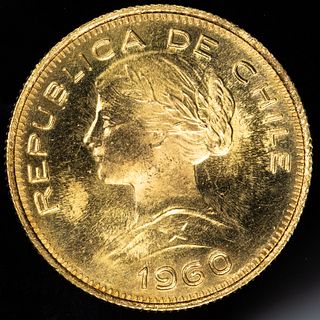 Chilean Gold 100 Peso, 1960