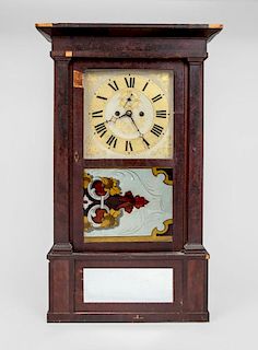 AMERICAN CLASSICAL EIGHT-DAY REPEATING SHELF CLOCK
