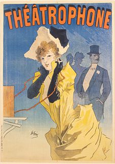Jules Cheret, Theatrophone, Vintage Poster, 1890