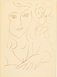 Henri Matisse, Visages III from Les Visages, Litho