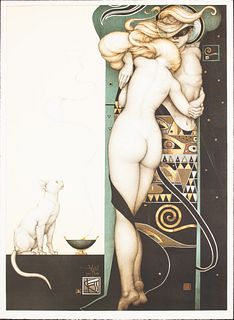 Michael Parkes (b. 1944), Day and Night, Lithograph