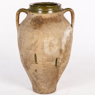 Large Handled Ceramic Pot