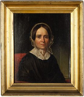 American School, Portrait of Harriet Brailsford, O/B