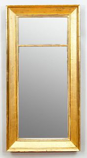 CLASSICAL GILTWOOD TWO-PART PIER MIRROR